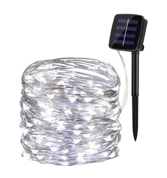Cordão de luz de led (Energia Solar)