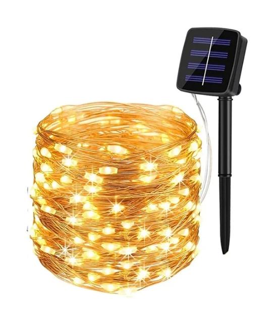 Cordão de luz de led (Energia Solar)